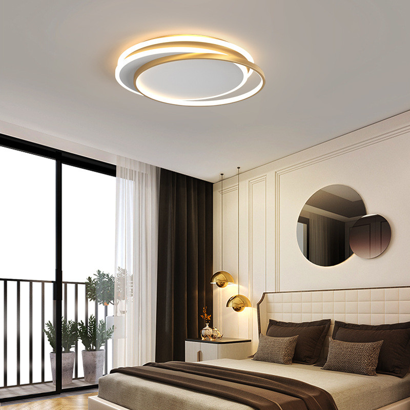 创意2020年新款网红大气圆形灯具现代简约创意北欧卧室客厅吸顶灯