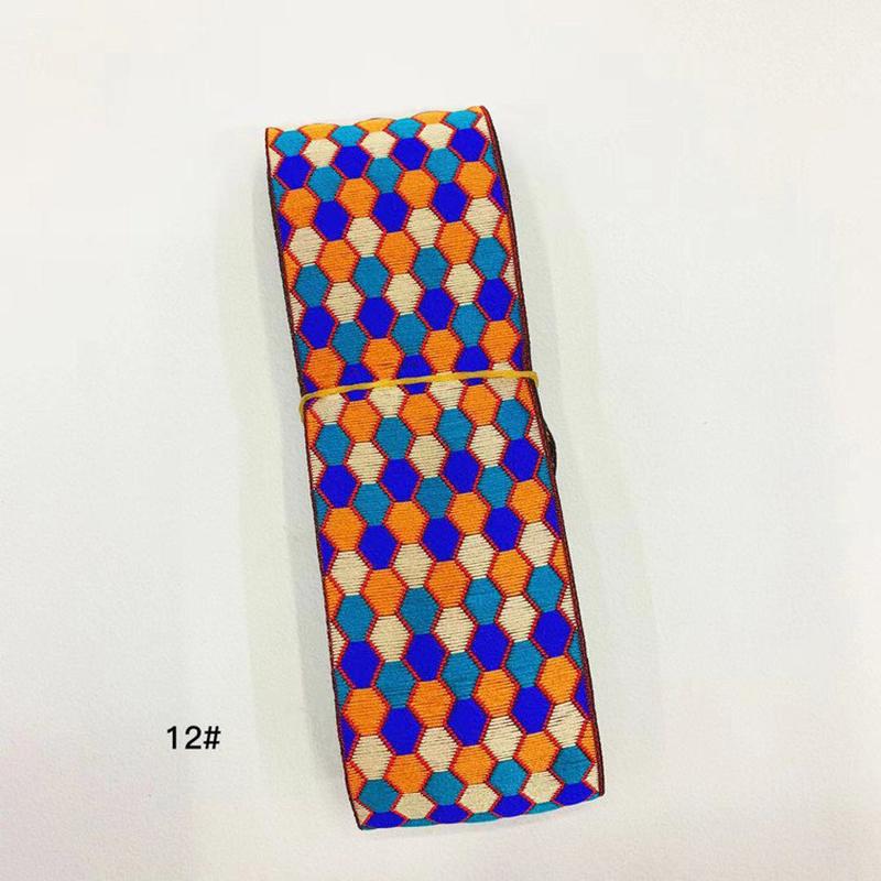 汝电脑5cm民族花边蝶提花织带壮族少数民族多色服装辅料diy配饰
