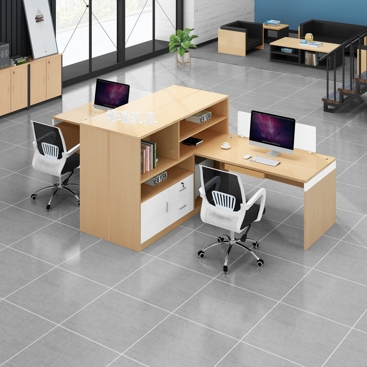 办公桌简约现代组合卡位员工位办公桌椅职员自由组合工厂直销,住宅家具,电脑桌,淘宝优惠券,粉丝福利购,淘宝优惠卷