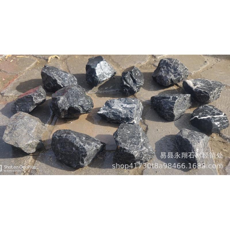 生态石笼石墙挡墙围墙景观墙坐凳花器用黑山石块儿整景庭院夯石