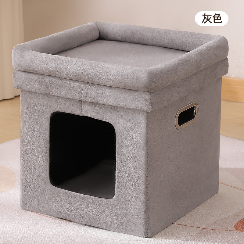 新款宠物用品可收纳垫猫窝四季通用磨爪剑麻折叠三层猫窝
