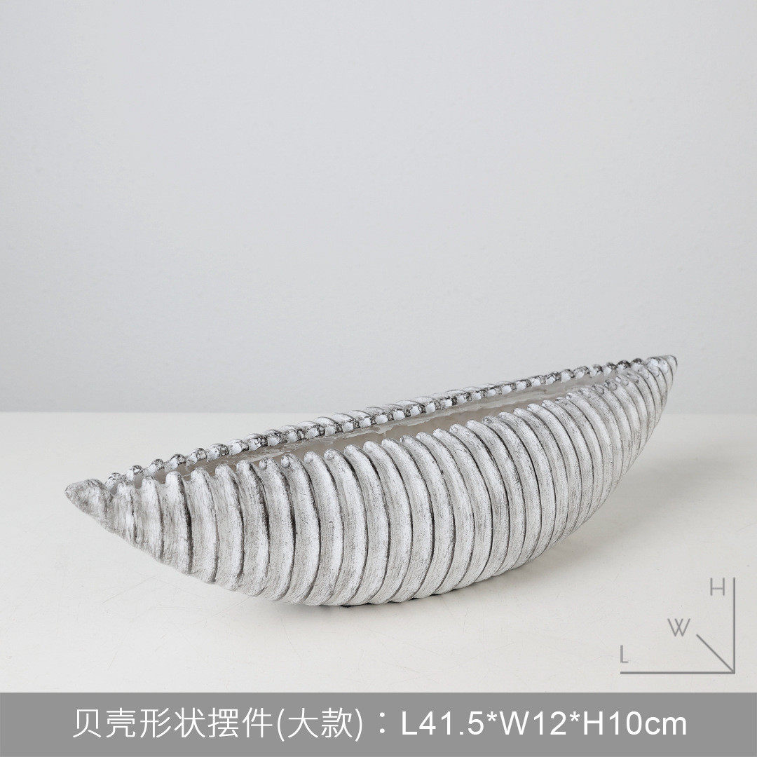 复古简约树脂做旧创意玄关摆件家居客厅电视柜装饰品茶室酒店摆设