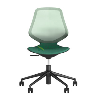 无转椅四脚办公椅小型电脑扶手网面职员椅酒店会议椅学生培训椅