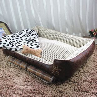 保暖可拆洗大型犬金毛加厚狗窝泰迪宠物垫子猫窝四季 狗床冬季 通用