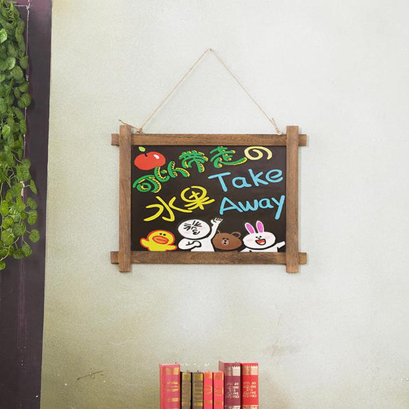 复古悬挂式小黑板餐饮广告牌店铺告示商用手写菜单展示牌用招牌