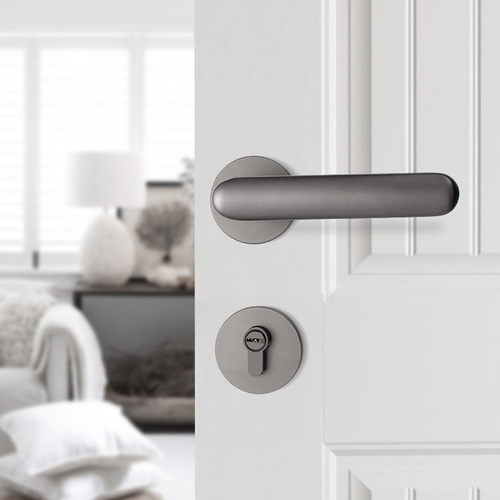 hf2x静音门锁室内卧室现代简约门把手实木门锁房门锁通用型