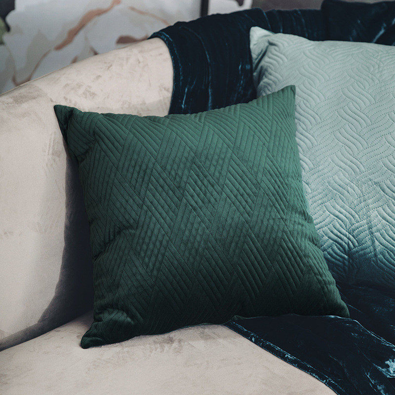 压花丝绒ins抱枕套个性沙发靠枕腰靠垫客厅腰枕抱枕卧室靠