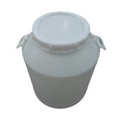 60l升圆形螺旋口白色耳食品级带塑料桶发酵桶60kg公斤化工涂料桶