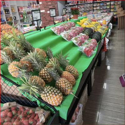 水果店纸板货架展示架中岛台阶梯形陈列架子超市水果蔬菜直角堆头