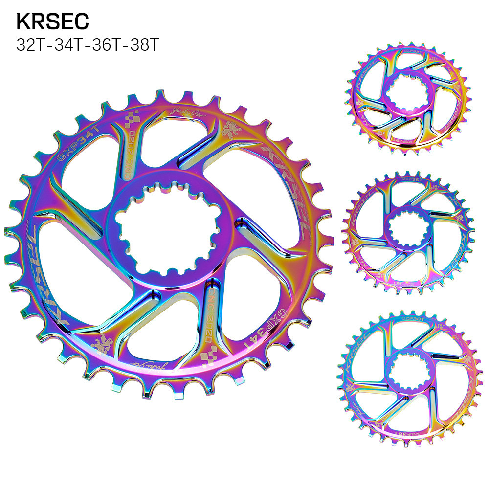 KRSEC GXP直装盘片32/34/36/38T正负齿一体牙盘单盘改装X9 XX1