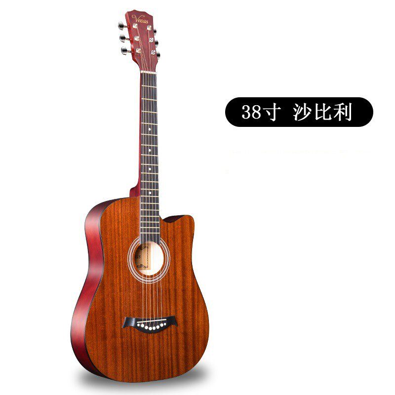 热销38英寸guitar吉他民谣吉他沙比利初学者入门练习琴木吉他厂家