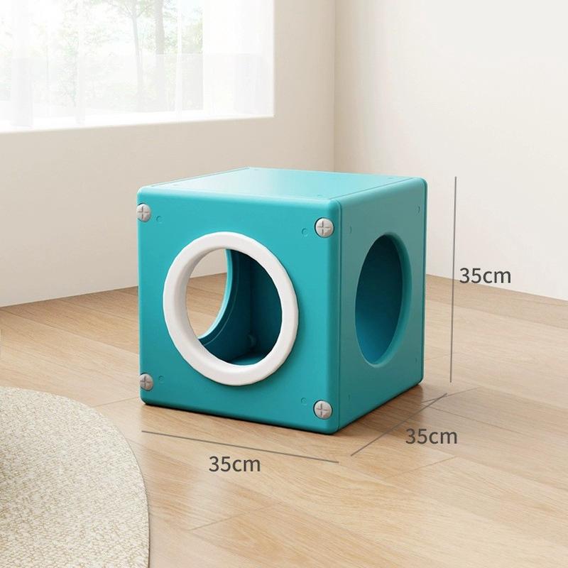 洞墅冬季保暖四季通用猫隧道猫房子猫咪躲避屋封闭式猫爪猫屋猫窝