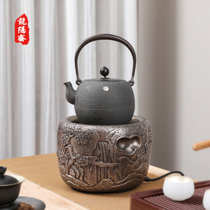 龙隐斋电陶炉茶炉家用静音铁壶银壶陶壶专用煮茶器具智能