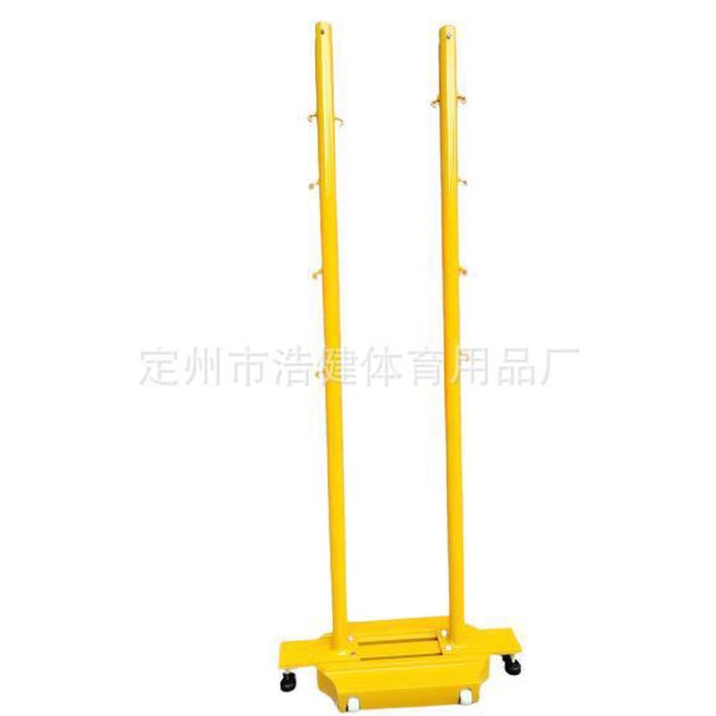 新款移动式羽毛球网架实心铸铁羽毛球柱多功能款式