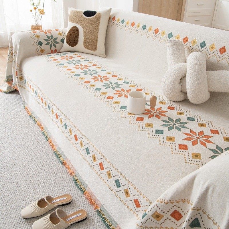 波西米亚坐2025新款四季通用雪尼尔防猫抓沙发盖布垫子防滑全盖巾,居家布艺,沙发垫,淘宝优惠券,粉丝福利购,淘宝优惠卷