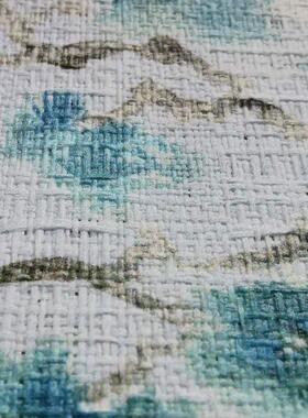 uv油画布壁布宣绒布宽幅无拼接丝绸布蚕丝布无纺布墙布背胶油画布