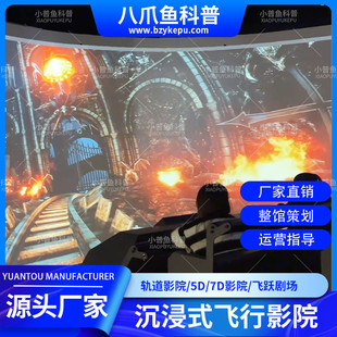 游乐场模拟过山车球幕 飞行5d环幕轨道影院 热销沉浸式 vr裸眼影院