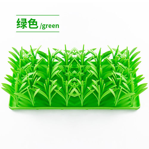 食外贸宠物硅胶慢食垫新款盆草丛设计舔舐垫猫狗进食防滑慢食狗碗