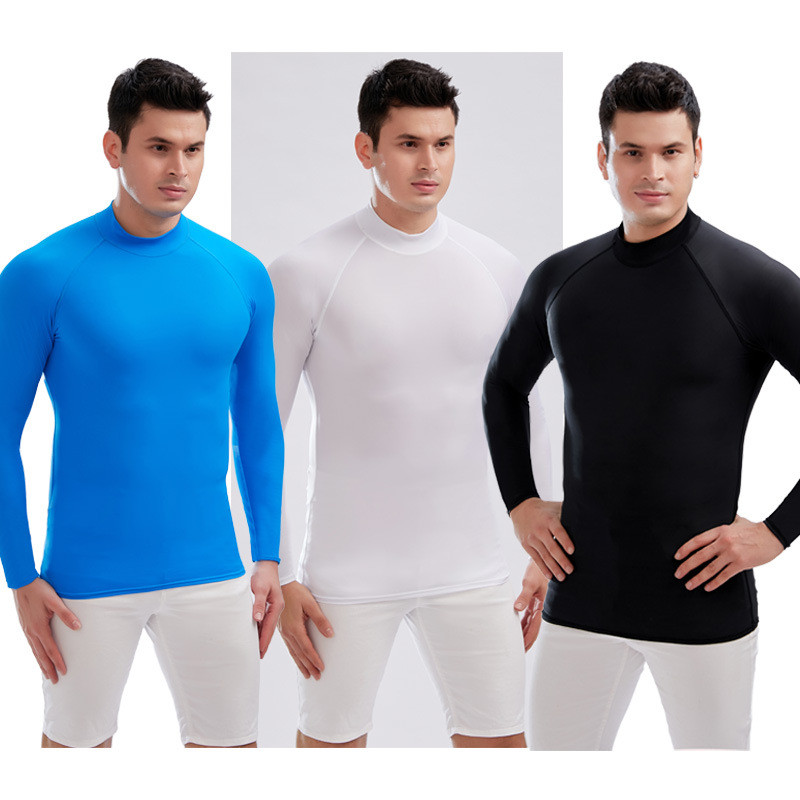 定制新款潜水服男速干冲浪服防晒游泳分体长袖户外浮潜水母衣游泳