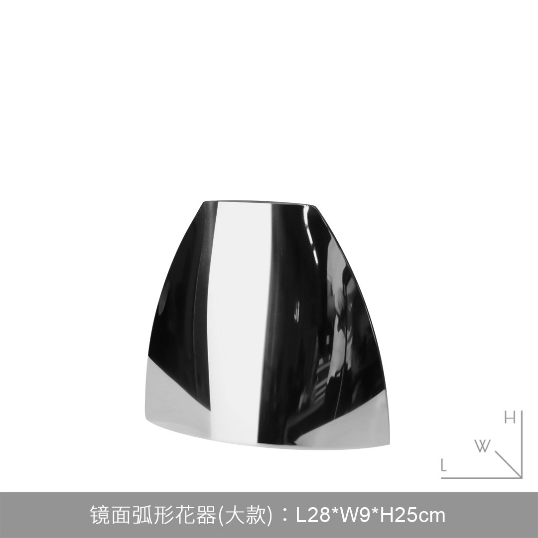 简约轻奢创意插干花器花瓶摆件售楼处餐厅客厅茶几酒店吧台装饰品