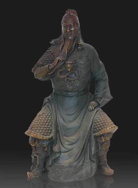 热销中信适合霸气武关公|和信精工铸造铜工艺品摆件|仁义家居个体