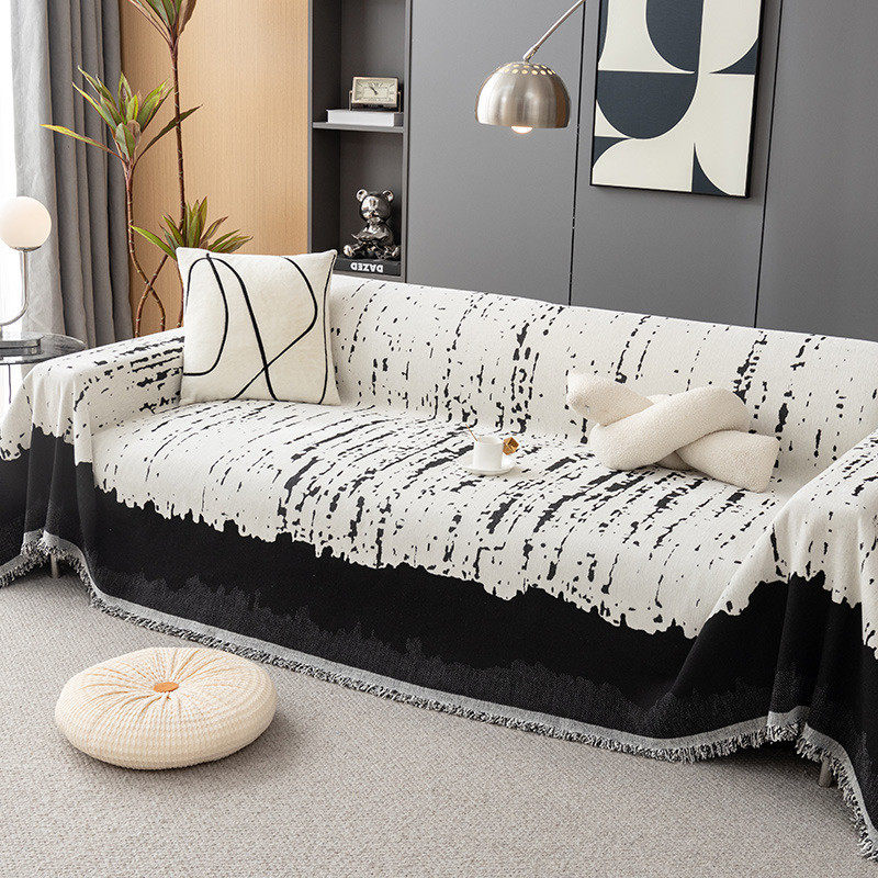 高级感寂风雪尼尔沙发巾子侘四季通用防尘万能套罩防猫爪沙发盖布,居家布艺,沙发垫,淘宝优惠券,粉丝福利购,淘宝优惠卷