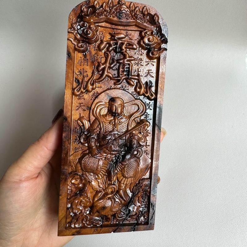 雷焦枣精雕令牌木真武大帝令五雷号令道文化用品令牌真武令