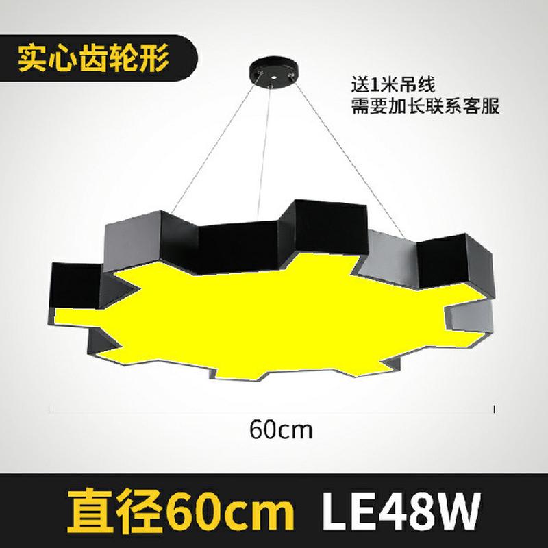 齿轮工业风造型灯办公室健身房网咖商场服装店铺创意异形吊线灯
