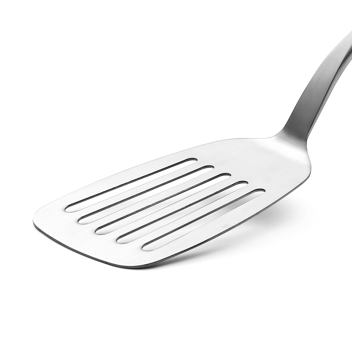 热销厂家供应钛钢餐具不锈钢漏铲可加logo铲煎不锈钢煎饼煎鱼漏铲