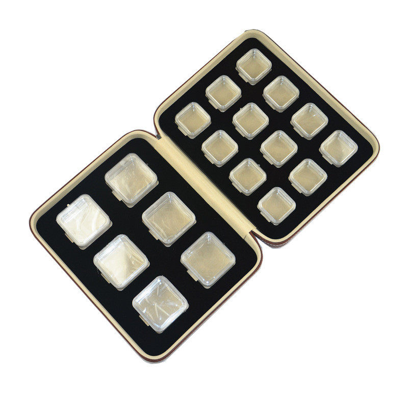 Ювелирная упаковка 透明亚克力悬浮薄膜芯片高弹性膜硅片裸石裸钻展示收纳包装保护盒