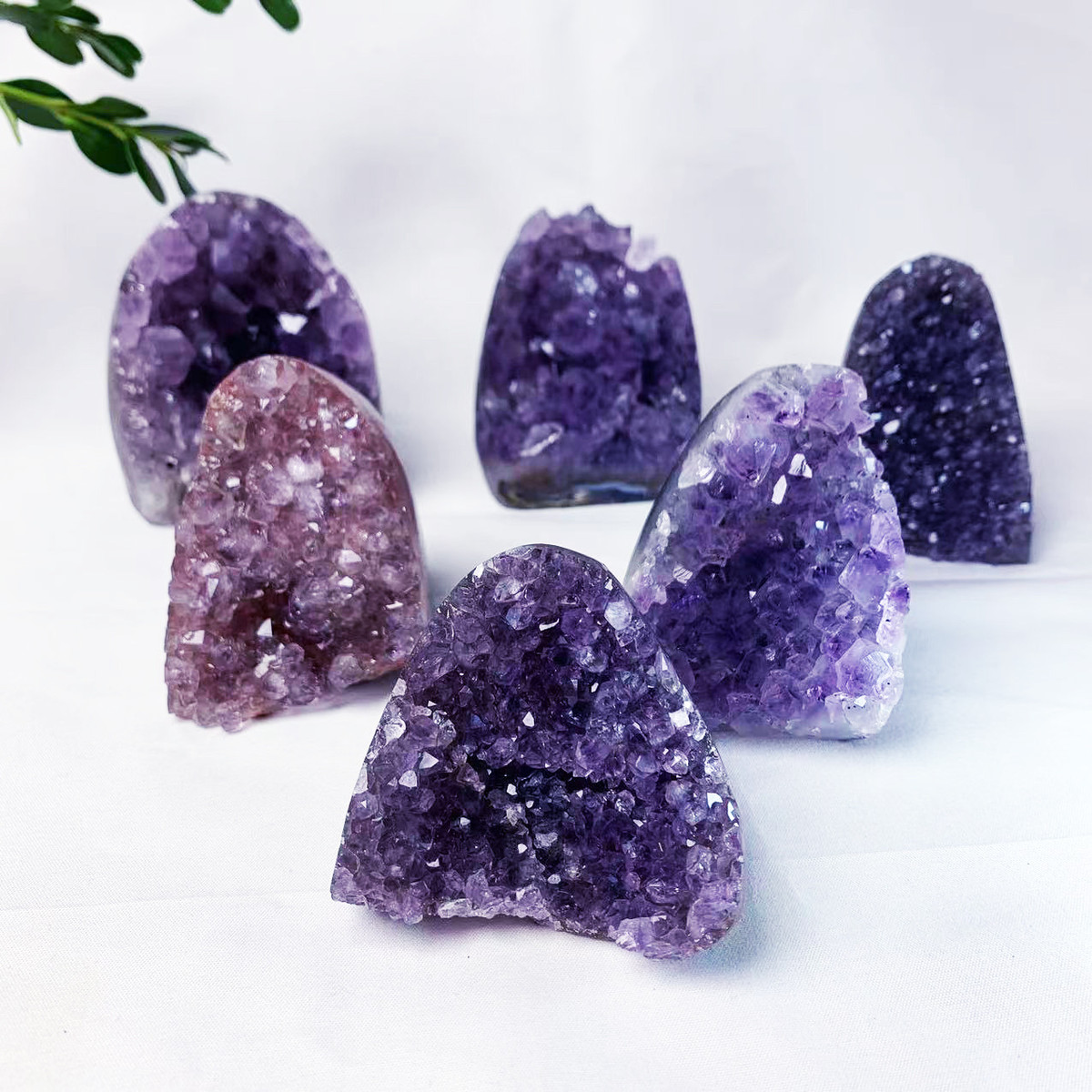 天然乌拉圭紫晶洞摆件家居办公室装饰紫晶镇饰品消磁紫水晶簇摆件
