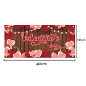 2025浪漫情人节车库横幅车库新款 饰挂布派对摄影背景布 气氛装