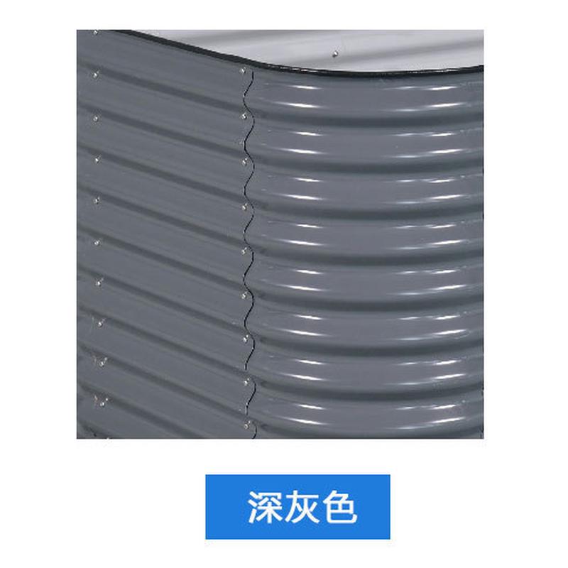 8寸高圆角金属方形种植床栽培床蔬菜种植箱花圃种菜箱生产批发