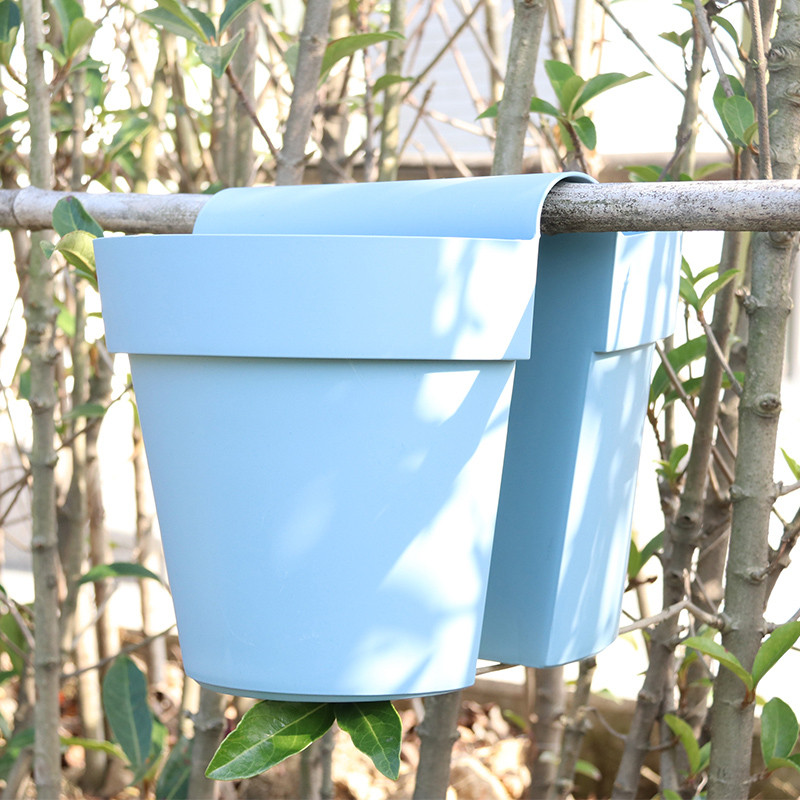 诚信办公桌加厚PP树脂阳台骑马式花盆悬挂式多肉盆护栏创意马鞍盆