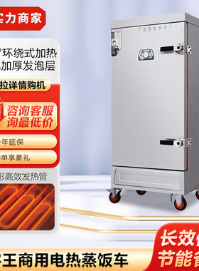 宇王商用电热蒸饭柜12蒸蒸柜车单门双门蒸饭车盘米饭馒头食堂餐厅