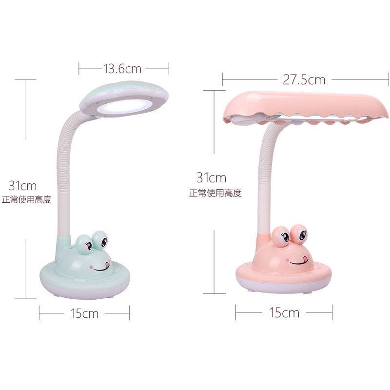 华雄led台灯护眼书桌阅读写字闹钟插电式学习儿童卧室床头小学生