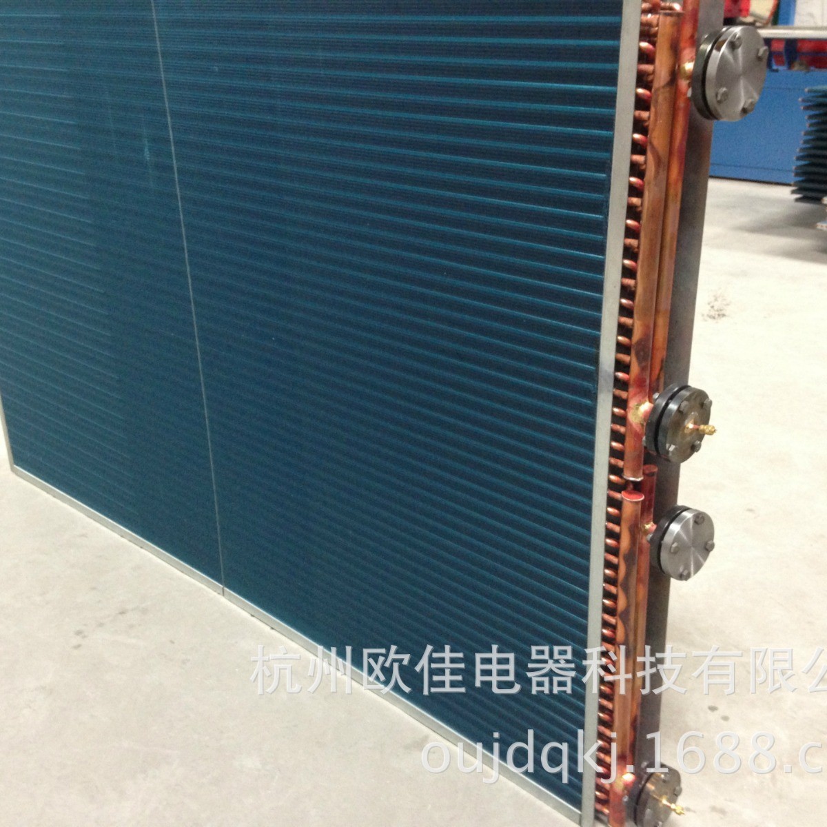 铜箔蒸发冷凝器现货铜管铝翅片式冷凝器冷库散热器表冷器厂家