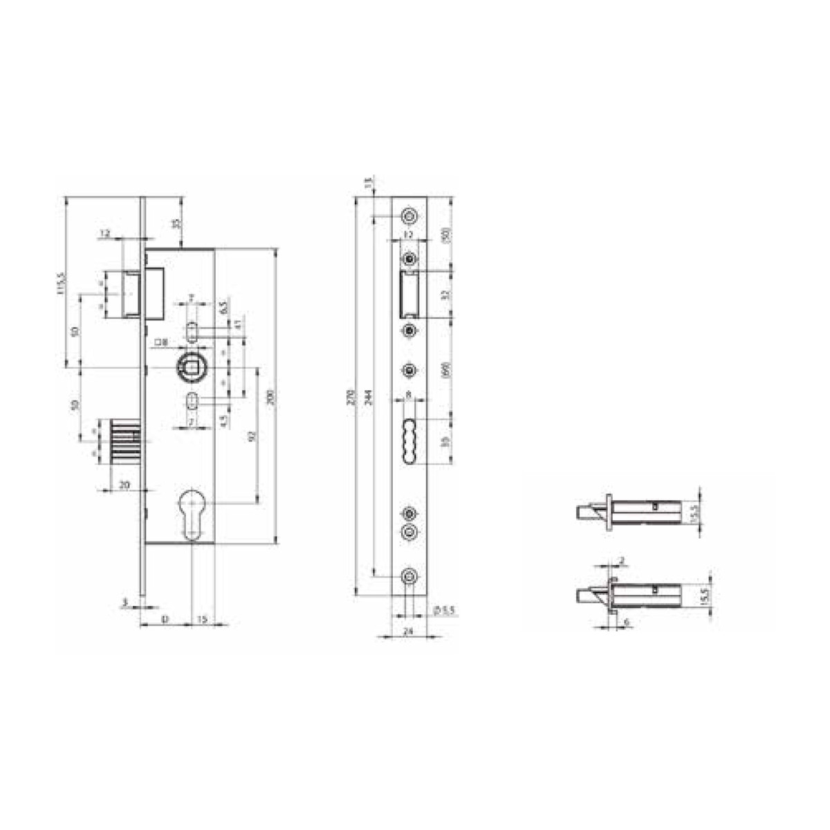 热销进口assa abloy标准插芯锁体入户门n1500酒店住宅室内门不锈