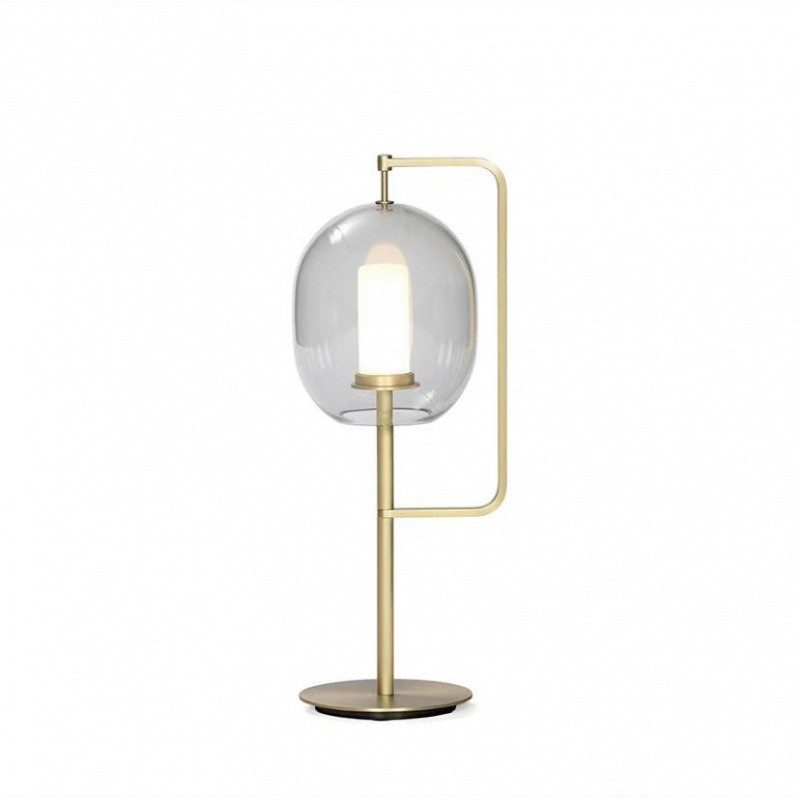 现代简约台灯新中式书房客厅卧室北欧床头设计师玻璃灯创意办公室