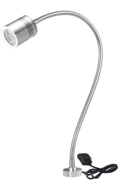 九家微型机床工作灯5w220v机床灯led机床金属软管灯螺丝固定