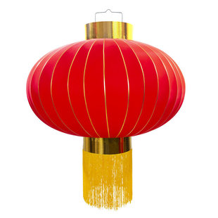 春节灯笼户外节日广告铁口灯笼结婚喜庆大红绸布灯笼新年灯笼宫灯