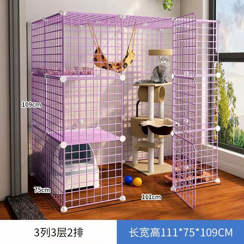 猫笼子家用大号猫窝别墅三层猫舍小猫的房子两层猫屋猫咪用品