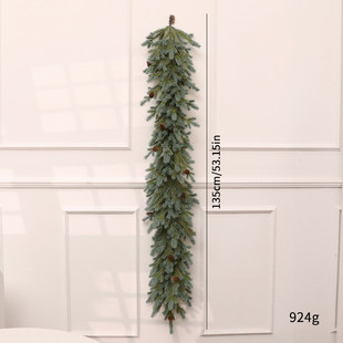 2024新款pe圣诞批发冷杉树藤条壁挂橱窗挂件圣诞装饰品摆件花环