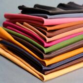 彩色植鞣羊皮 羊皮革 树膏头层皮料水晶鼓软山羊皮粗纹DIY练皮子