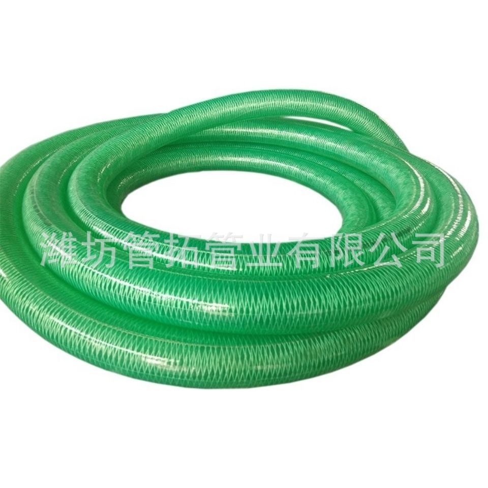 厂家pvc透明刚丝四季无味管柔软大口径吸料抽水4寸6寸8寸