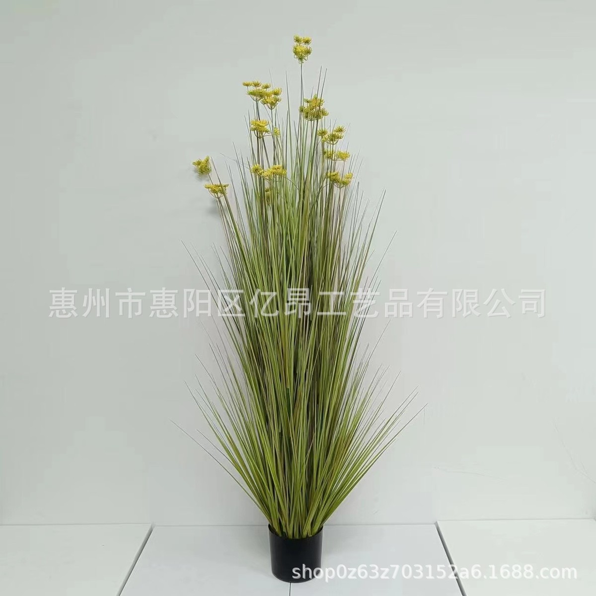 批发工艺品葱花洋葱草假绿植盆栽仿真花洋葱草蒲草装饰假植物墙