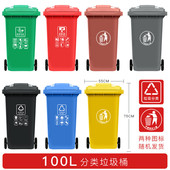 垃圾桶大容量商用餐厅饭店长方形无盖餐饮户外大号带盖家用厕新品