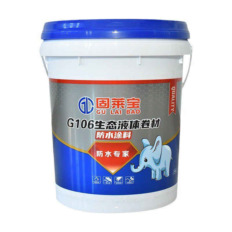 G106生态液体卷材防水涂料房顶室内楼顶房屋漏水裂缝胶防水涂料