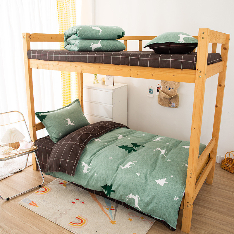 六件套批发学生宿舍被套三件套床上用品全套被褥套装单人床垫厂家