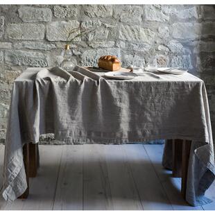 I9EK加厚纯亚麻亚麻棉麻简约桌布/餐桌布/台布（亚麻色白色深灰